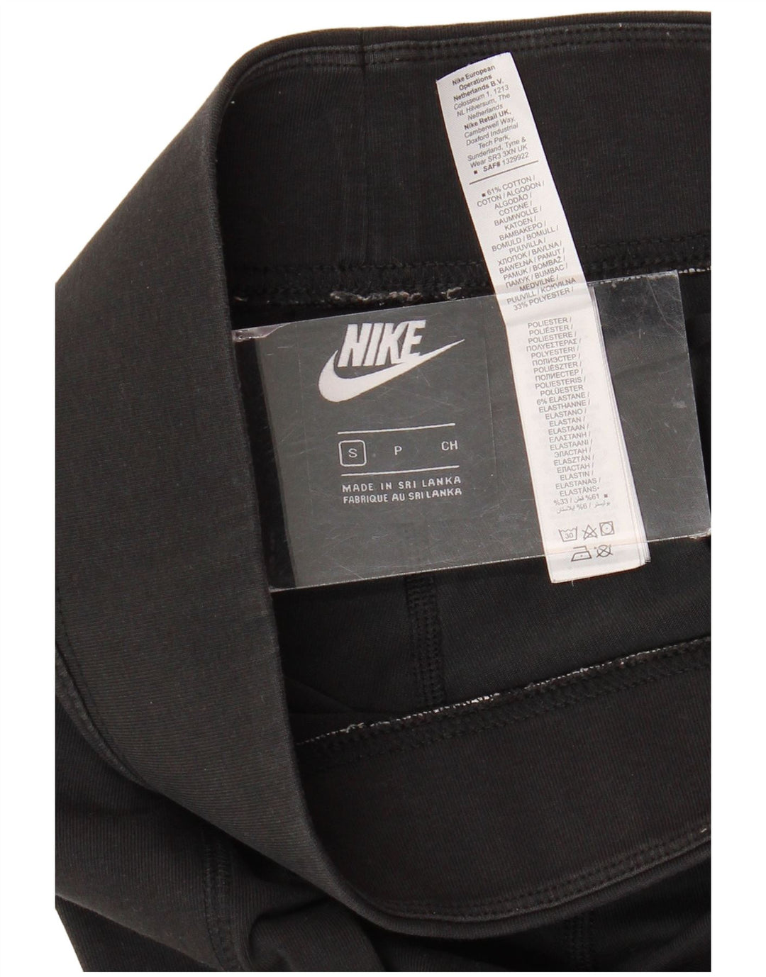 Damskie legginsy NIKE Graphic UK 10, małe, czarne, bawełniane