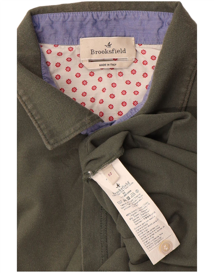 Męska koszulka polo Brooksfield IT 52, duża, bawełniana khaki