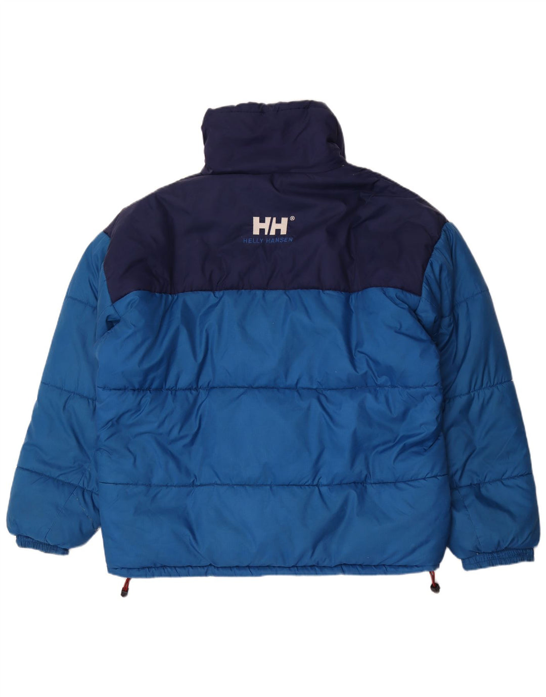 Męska ocieplana kurtka Helly Hansen UK 42 XL, niebieski nylon z blokami kolorów