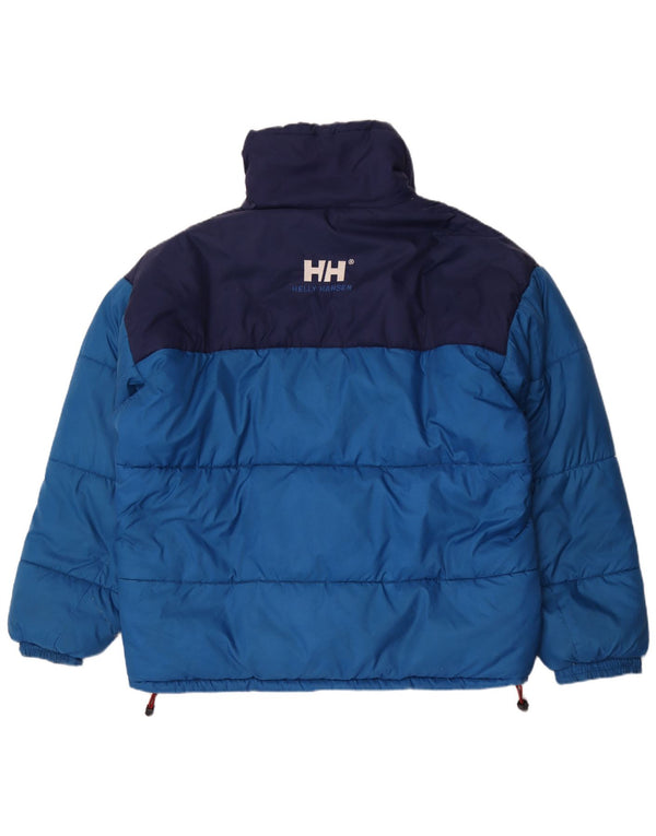 Męska ocieplana kurtka Helly Hansen UK 42 XL, niebieski nylon z blokami kolorów