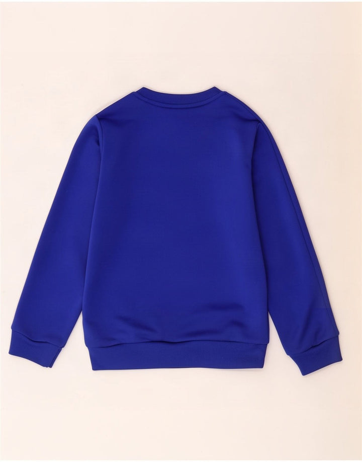 Adidas Chłopięca Bluza Sweter 7-8 Lat Niebieski Poliester