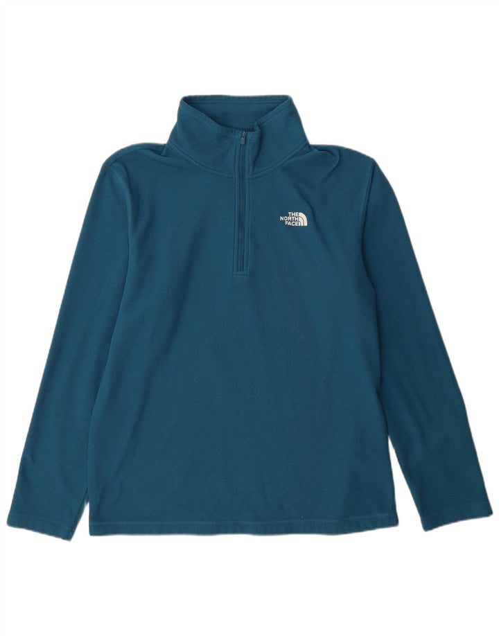 Męski sweter polarowy The North Face z zamkiem błyskawicznym, duży, niebieski, poliestrowy