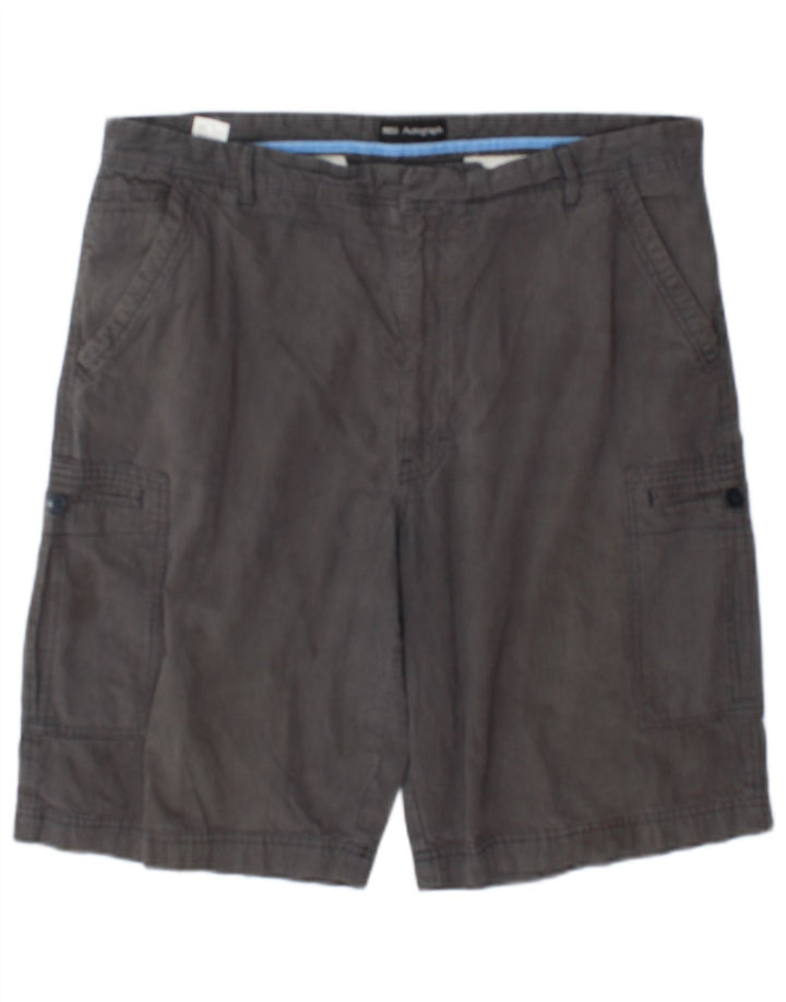 Męskie spodenki cargo Marks & Spencer W38 XL, szara bawełna