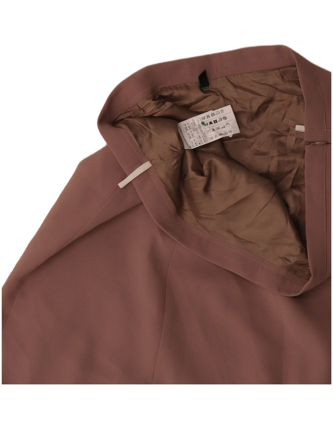 BENETTON Damska spódnica w kształcie litery A UK 14 duża W34 różowy kwiatowy poliester