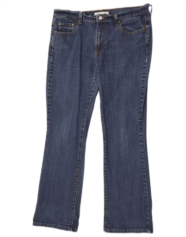 Damskie dżinsy Levi's 512 Bootcut US 12, duże, W32 L30, niebieska bawełna