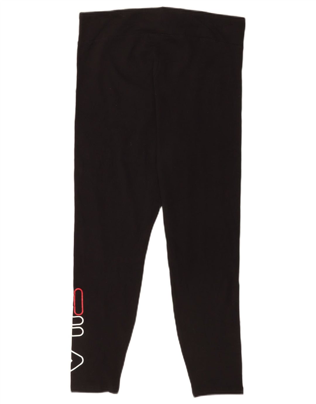 Damskie legginsy Fila z grafiką, duże, czarne, bawełniane
