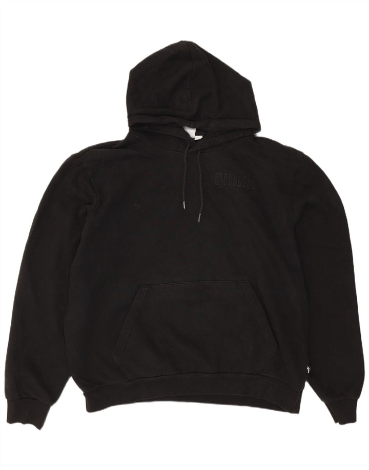 Damski sweter oversize z kapturem PUMA UK 16, duży, czarny