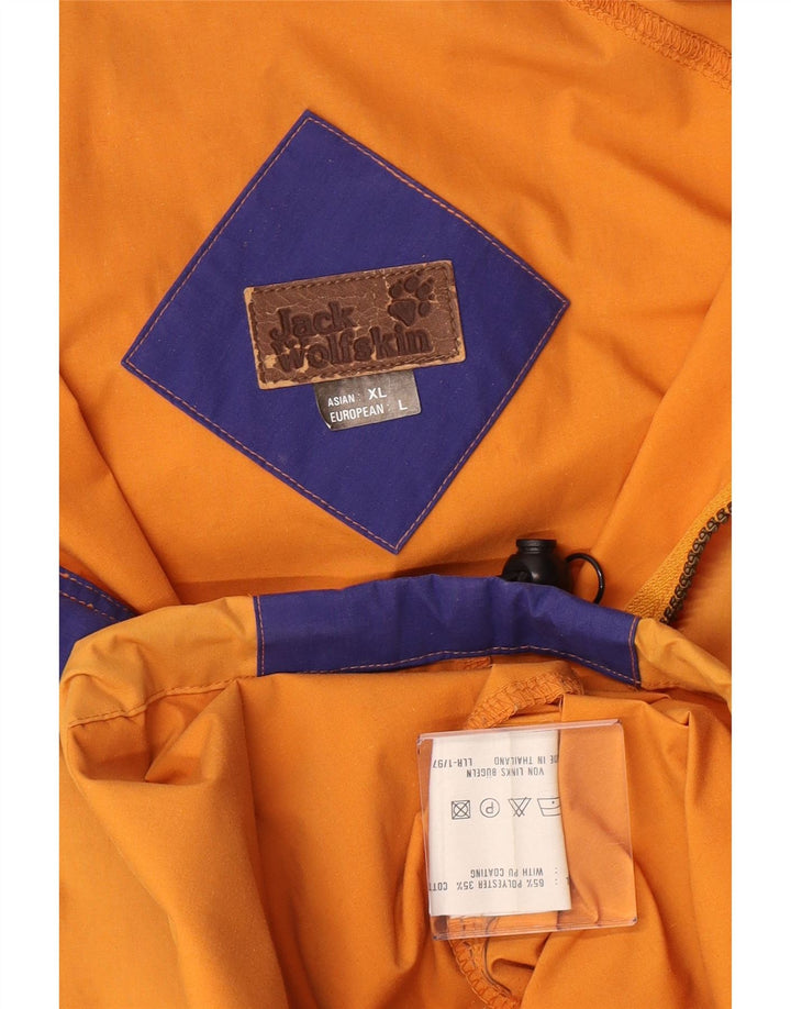 Męska kurtka Anorak z kapturem Jack Wolfskin UK 42 XL, żółty poliester