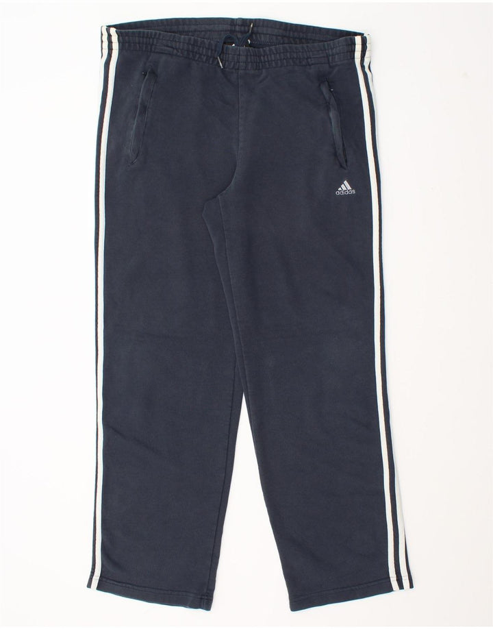 Męskie spodnie dresowe Adidas Clima 365, średnie, granatowe, bawełniane