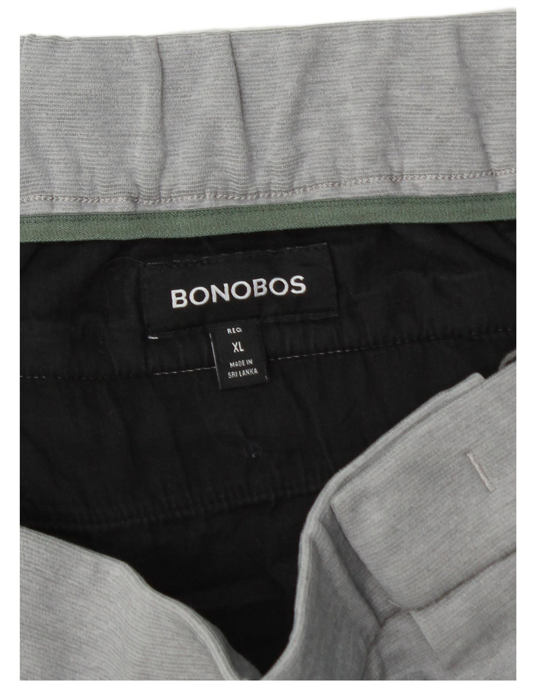 BONOBOS Męskie spodnie typu chino XL W40 L29 Szary poliester