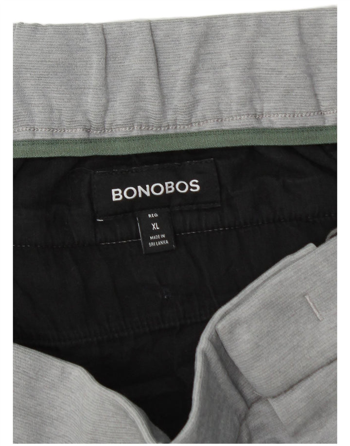 BONOBOS Męskie spodnie typu chino XL W40 L29 Szary poliester