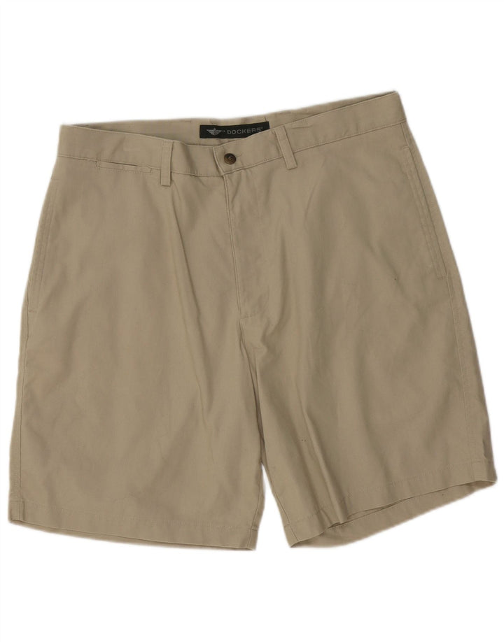 Spodenki męskie DOCKERS Chino W36, duże, beżowe, bawełniane