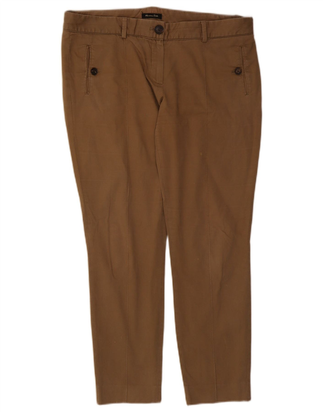 Wąskie spodnie damskie Massimo Dutti EU 42 Large W34 L26 Beżowe