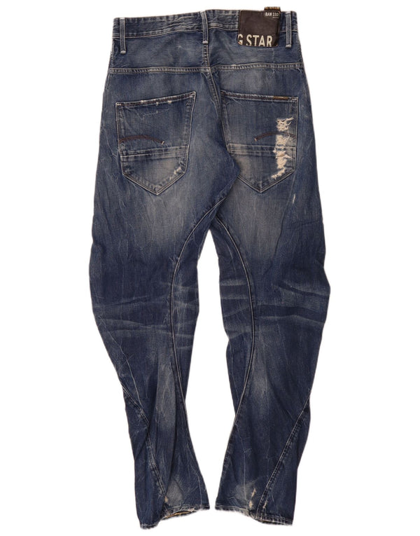 Męskie jeansy G-Star Arc Distressed o luźnym kroju, zwężane W30 L32, niebieska bawełna