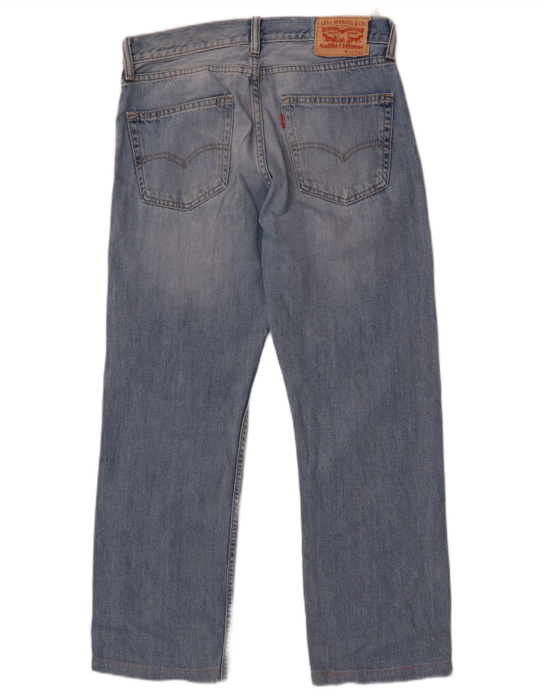 Męskie jeansy Levi's 505 Straight W30 L27 Niebieskie bawełniane