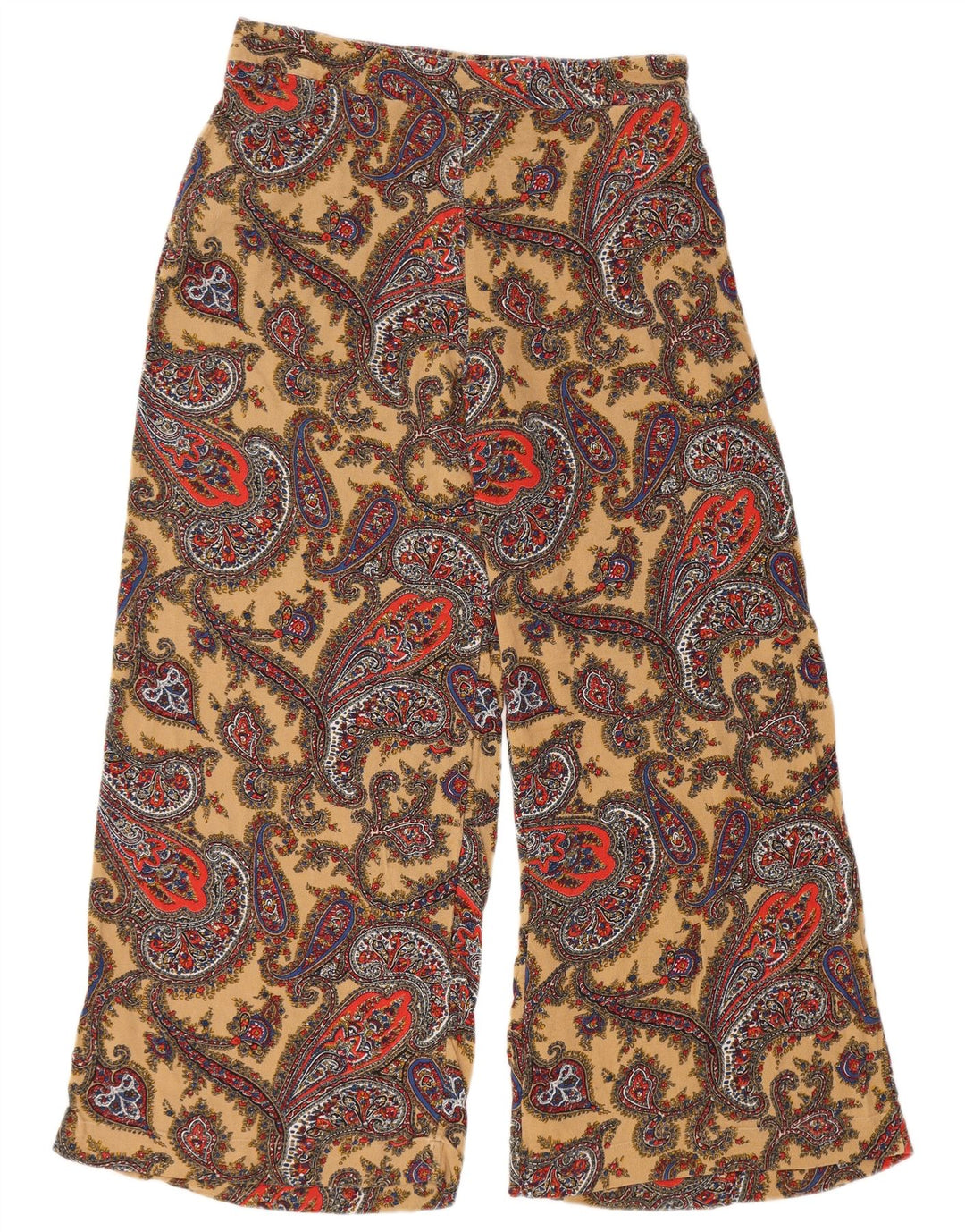 Damskie spodnie z wysokim stanem FAT FACE UK 12 Medium W30 L27 Wielokolorowe