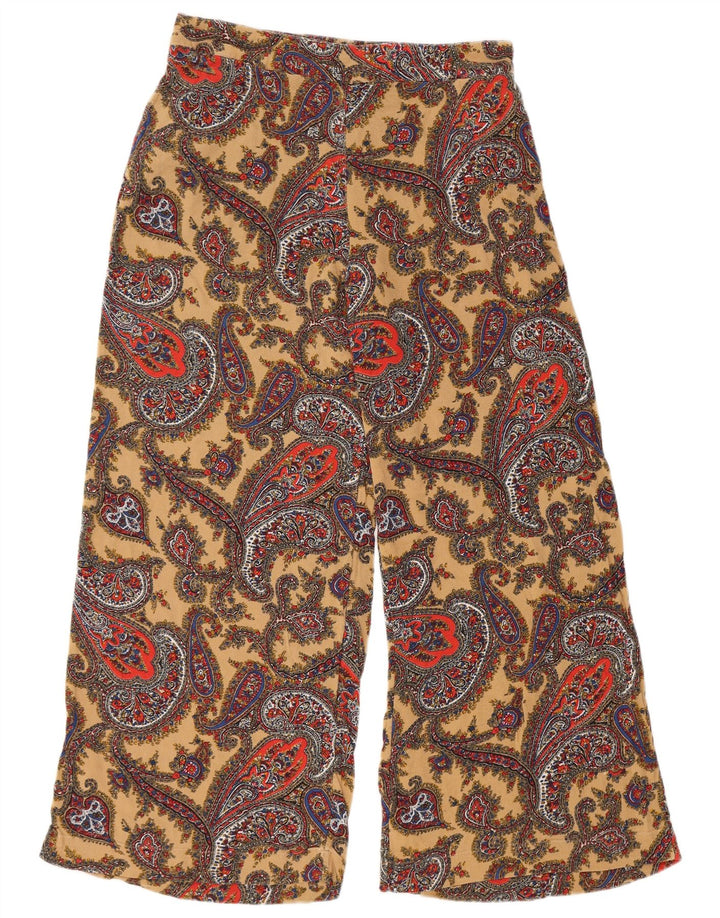 Damskie spodnie z wysokim stanem FAT FACE UK 12 Medium W30 L27 Wielokolorowe