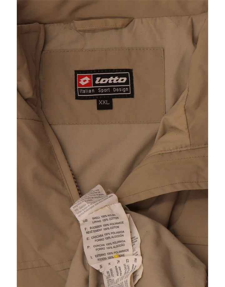 Męska kurtka bomber Lotto UK 44 2XL Beżowy nylon