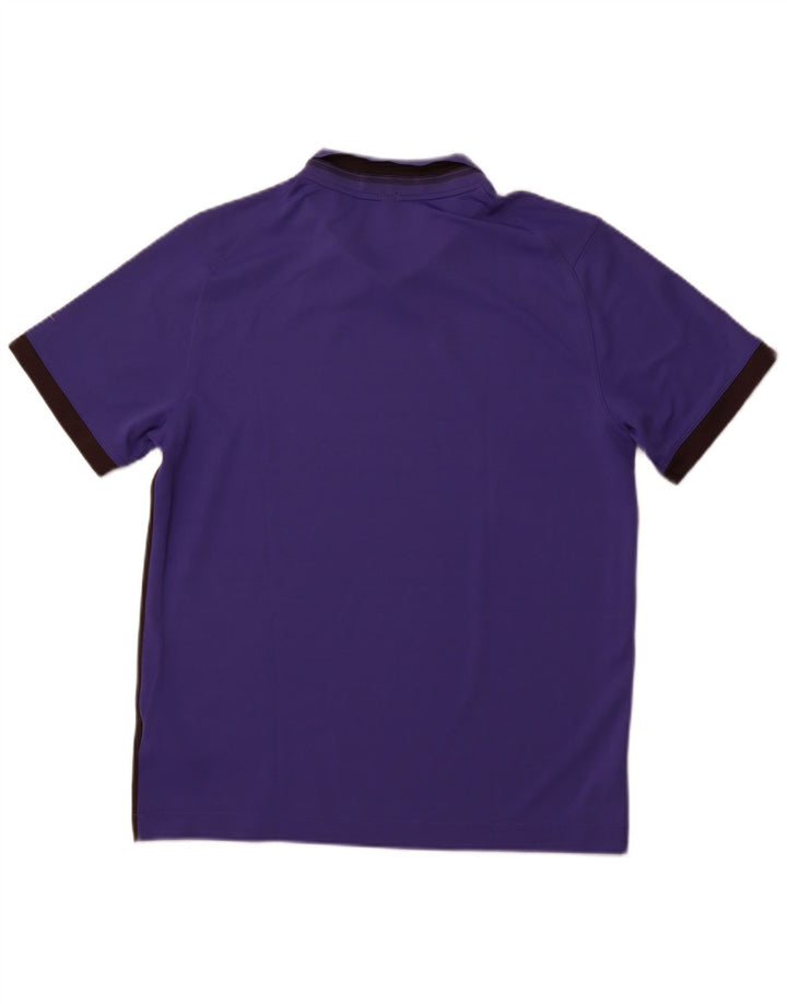 Męska koszulka polo NIKE Dri Fit, poliester w kolorze średniofioletowym
