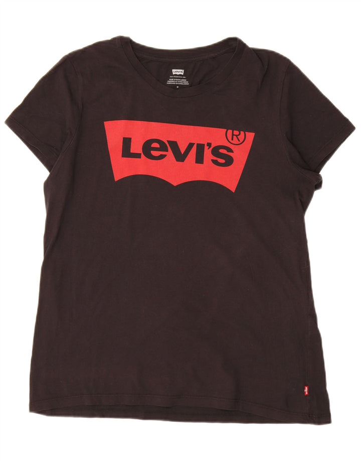 Damska koszulka z grafiką Levi's Top UK 14 Medium Black