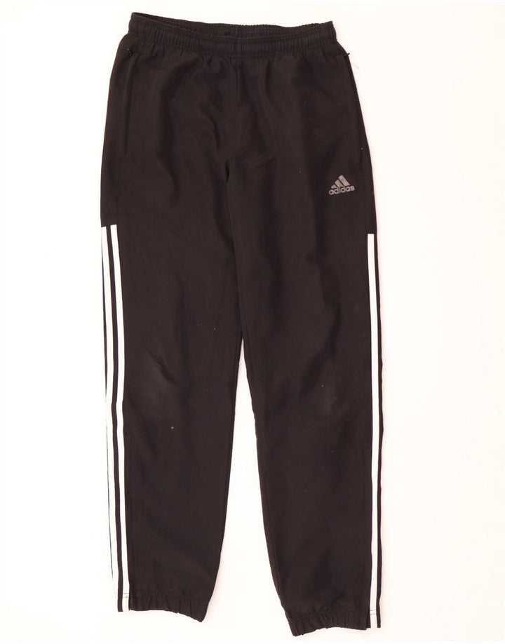 Męskie spodnie dresowe Adidas, małe, czarne, poliestrowe