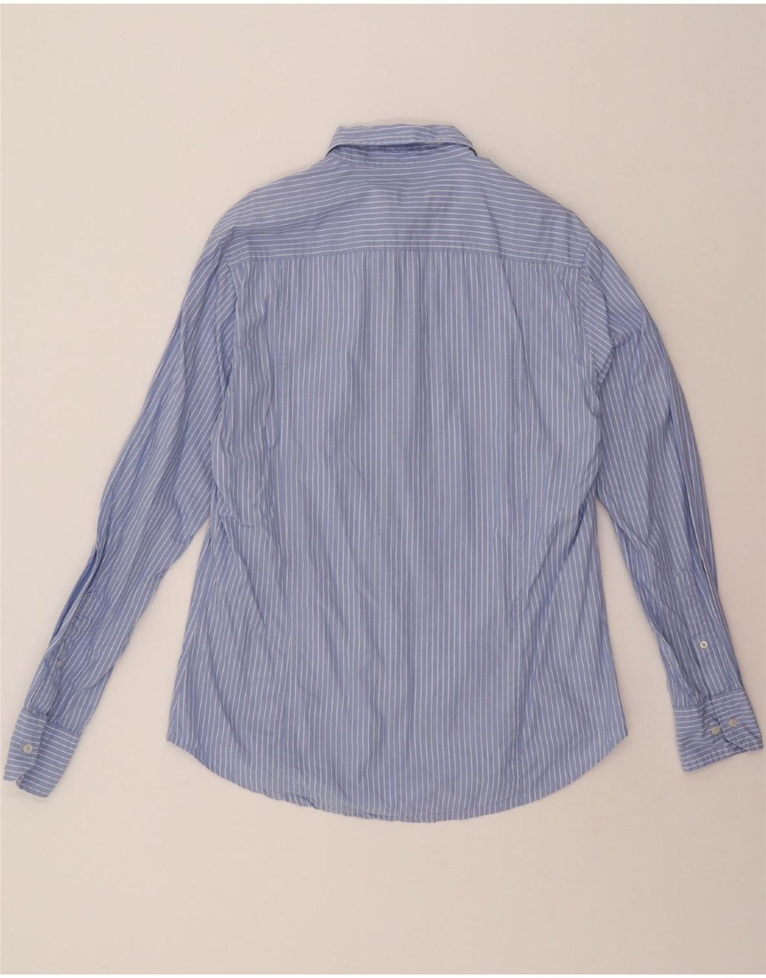 KAPPA Mens Shirt Large Blue Pinstripe Cotton Vintage Kappa and Second-Hand Kappa from Messina Hembry 