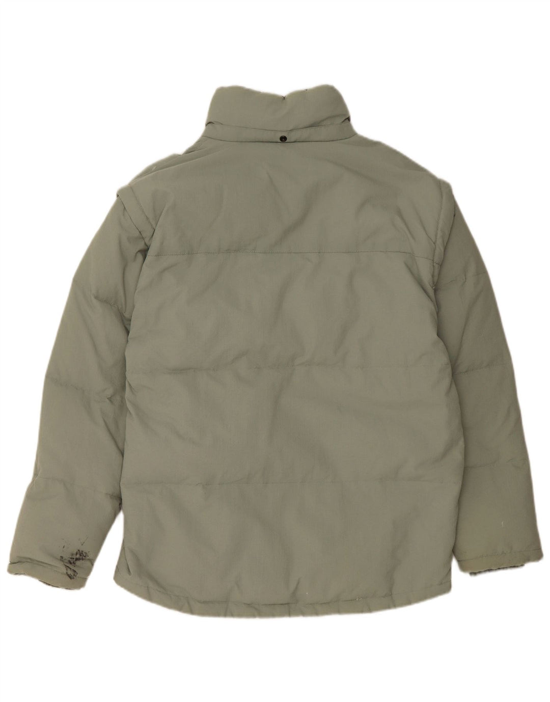FILA Mens Padded Jacket UK 38 Medium Khaki Polyamide