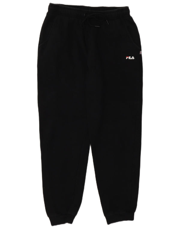 Damskie spodnie dresowe Fila Joggers UK 14, duże, czarne, bawełniane