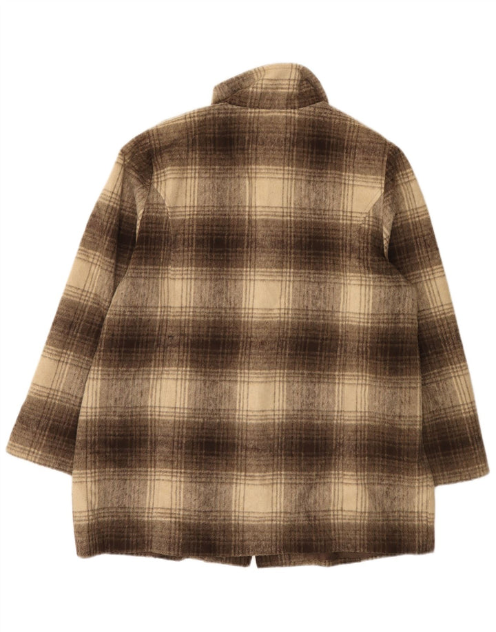 Marks & Spencer Płaszcz damski UK 18 XL, akryl, brązowa kratka