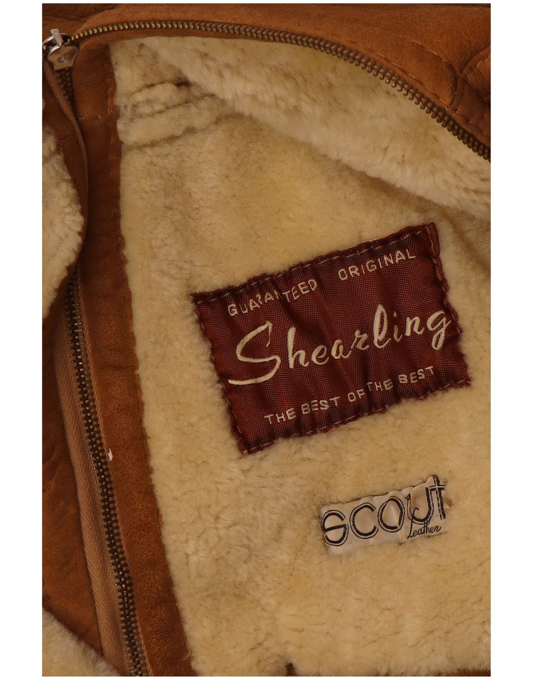 Vintage męska kurtka Shearling UK 36 Small Beige Shearling