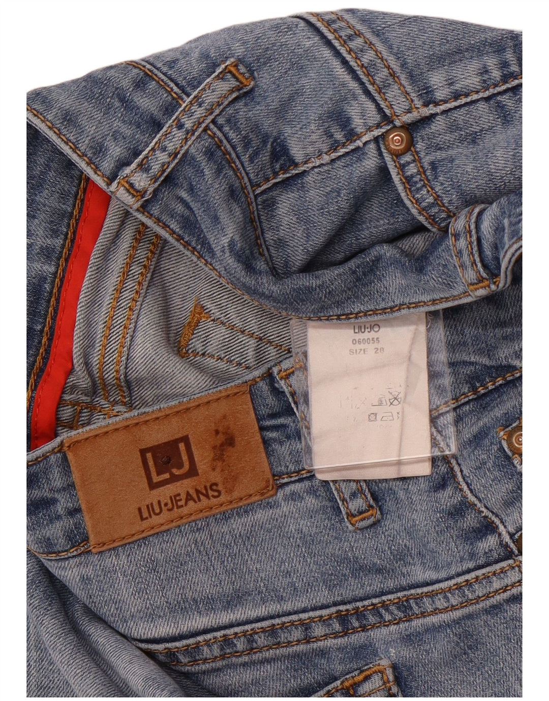 Damskie jeansy skinny LIU JO W28 L29 niebieskie