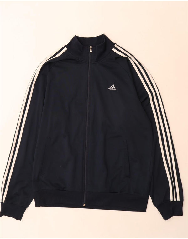 Adidas Męska bluza dresowa Clima 365, duża granatowa, poliestrowa