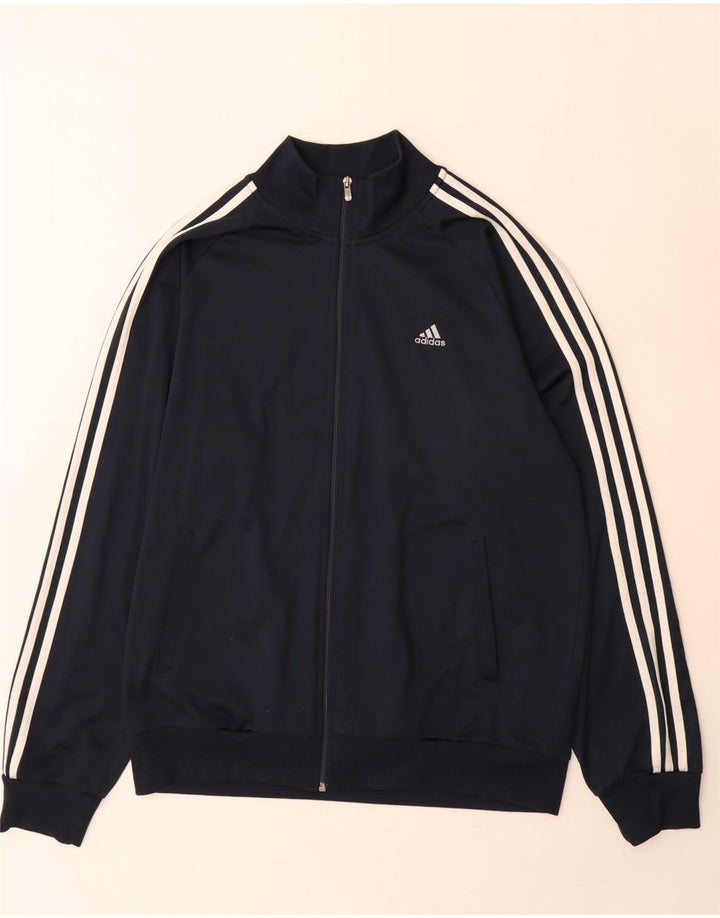 Adidas Męska bluza dresowa Clima 365, duża granatowa, poliestrowa