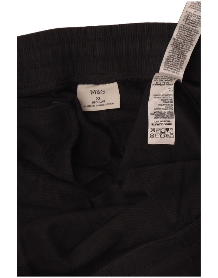 Męskie spodnie dresowe Marks & Spencer o regularnym kroju XL, szare, bawełniane