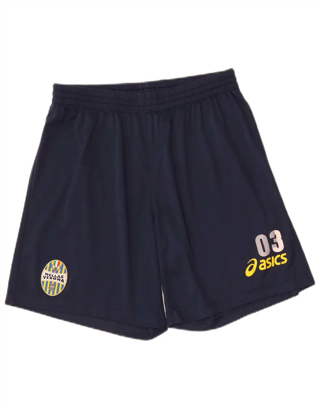 Męskie spodenki sportowe Asics HELLAS VERONA Graphic, średni granatowy poliester