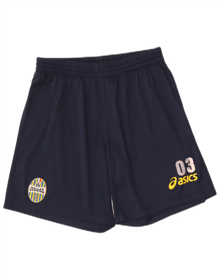 Męskie spodenki sportowe Asics HELLAS VERONA Graphic, średni granatowy poliester