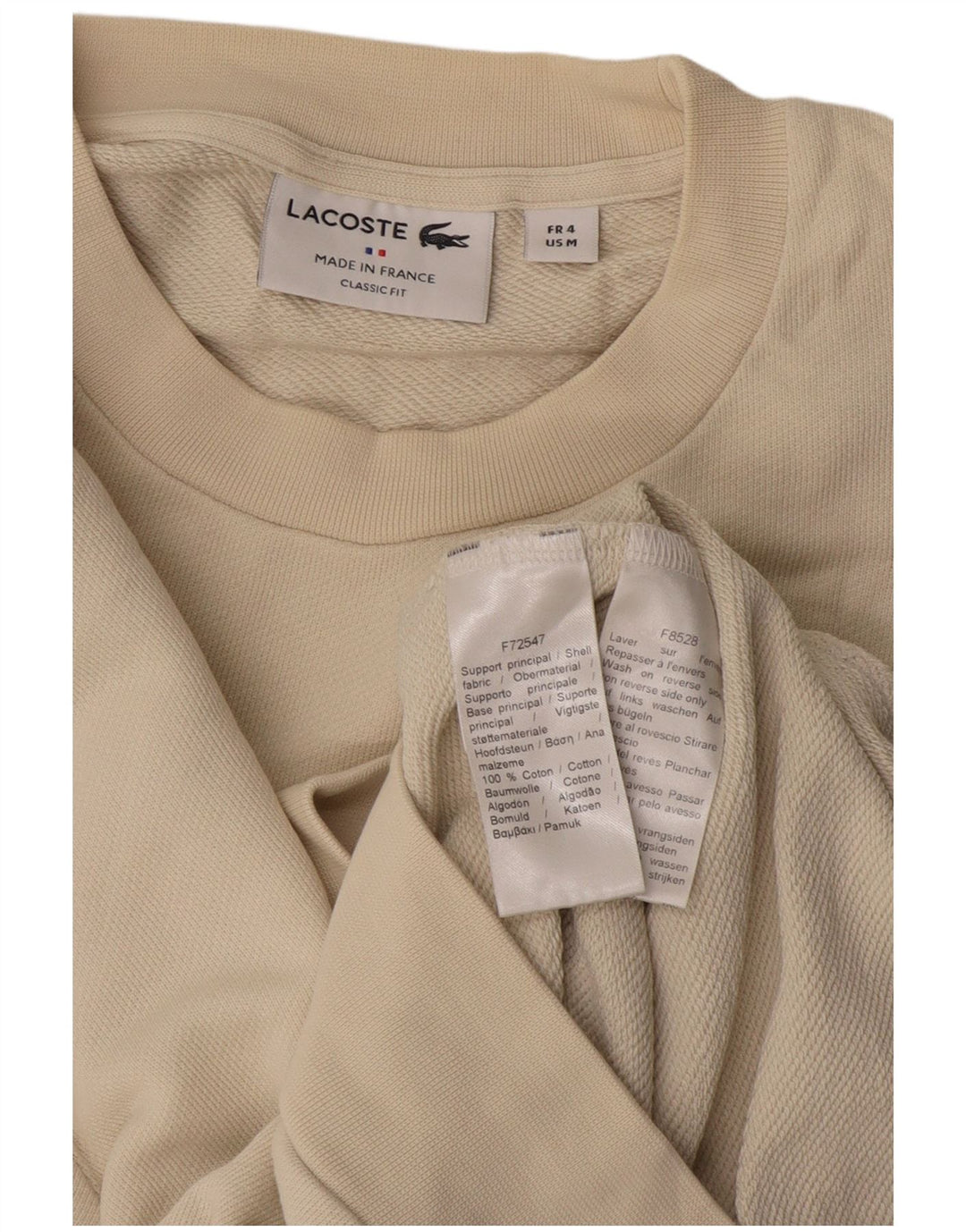 Męska bluza Lacoste Graphic Classic Fit, rozmiar 4, średni beż