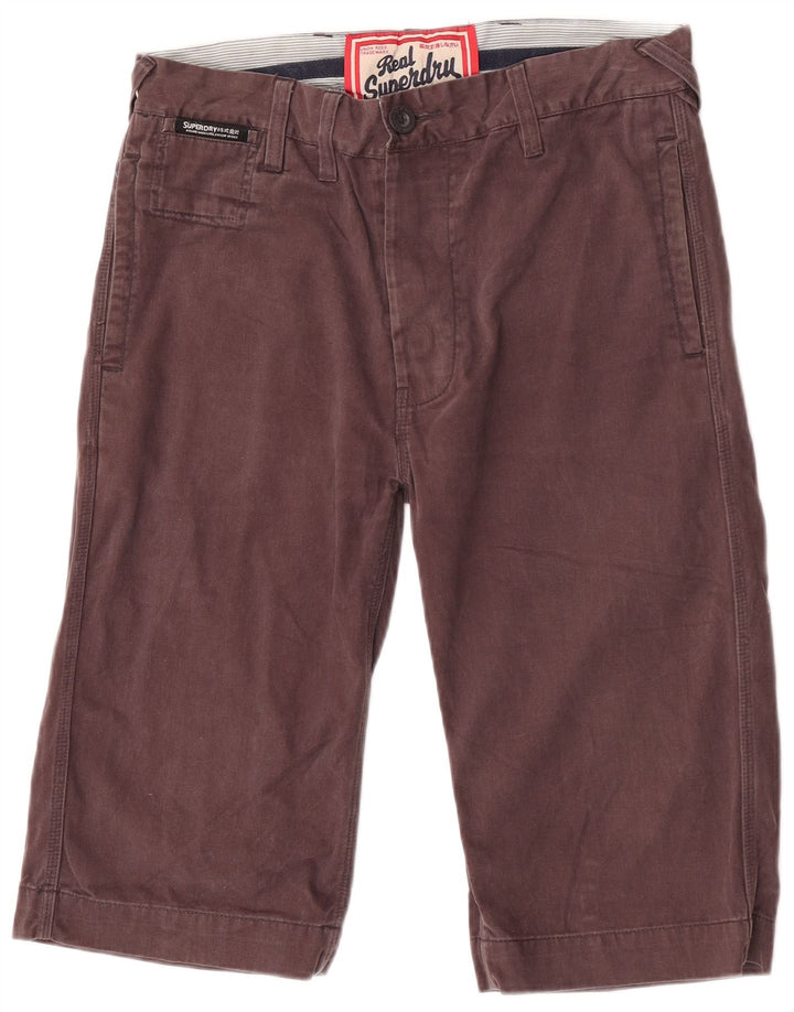 Męskie spodenki Chino Superdry W30 Średniobrązowy, bawełniany