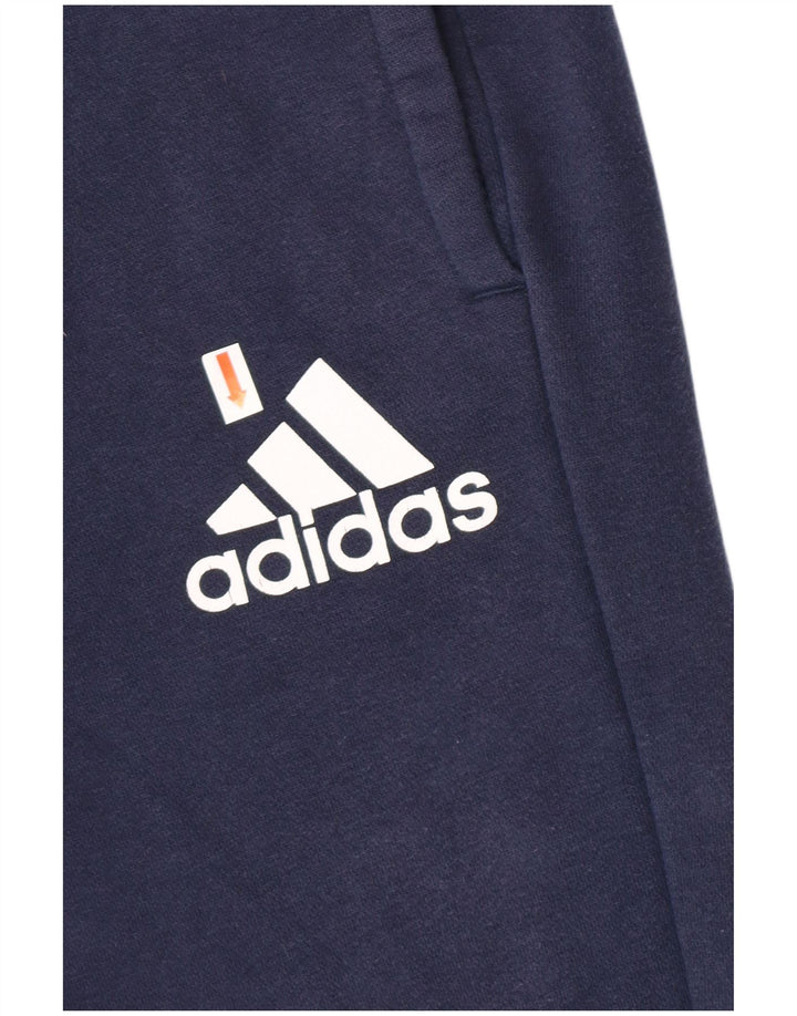 Męskie spodnie dresowe Adidas, średnie granatowe