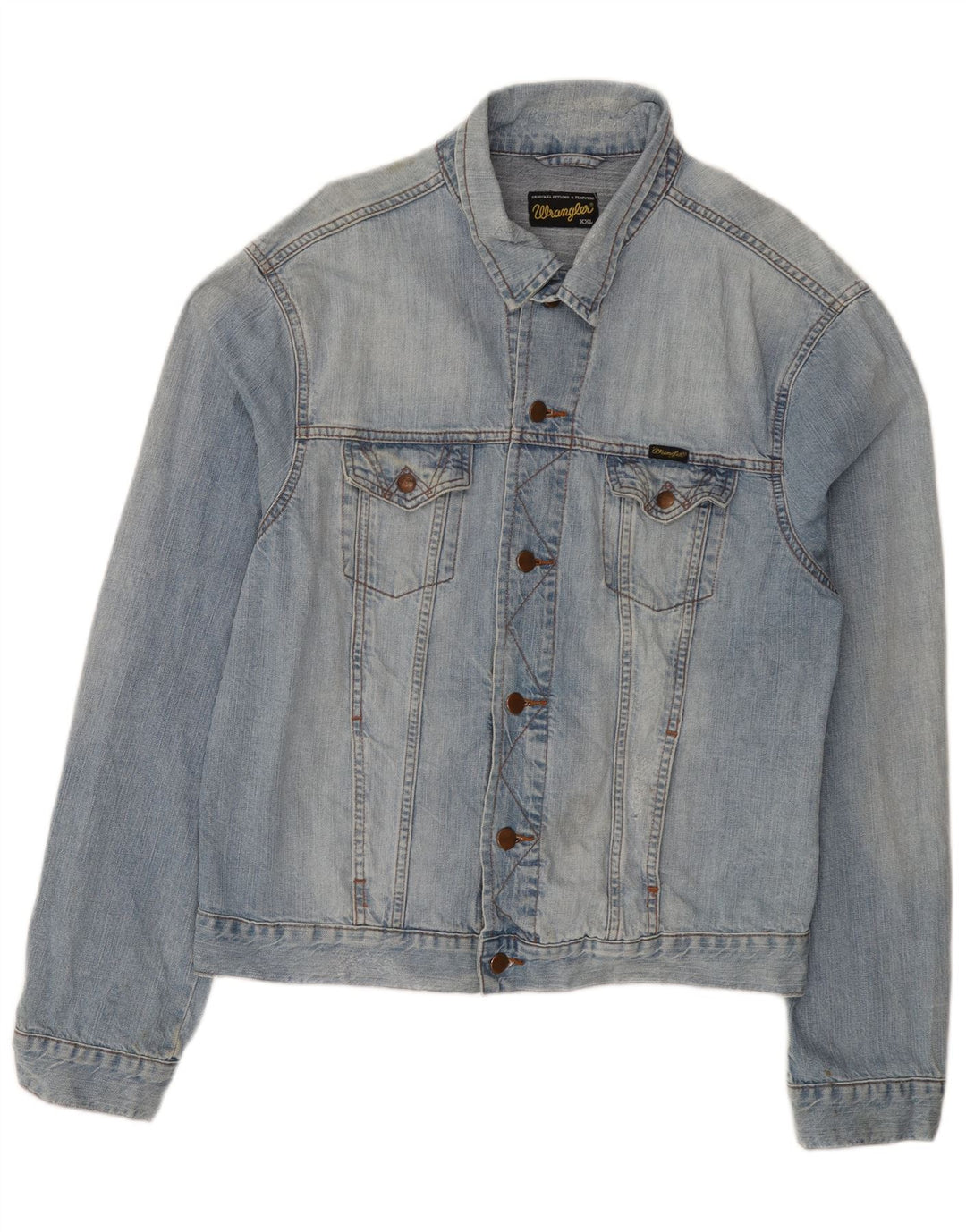 Męska kurtka dżinsowa Wrangler UK 44 2XL niebieska, bawełniana
