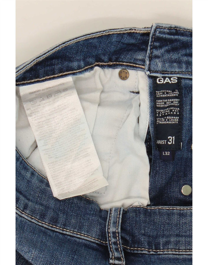 Damskie jeansy Gas W31 L27 Niebieskie bawełniane