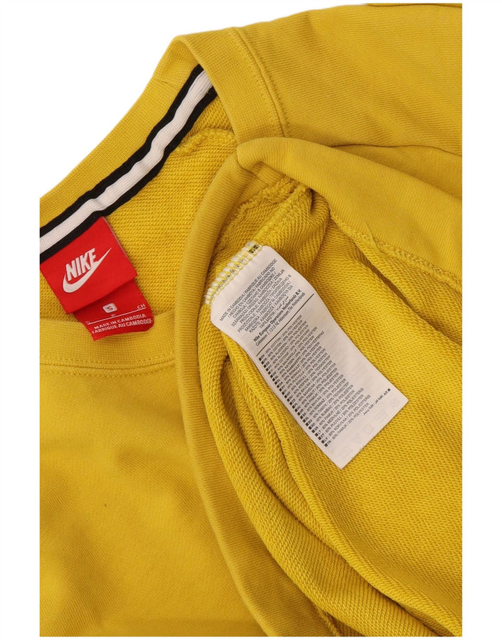 Męska bluza dresowa Nike, mała, żółta, bawełniana