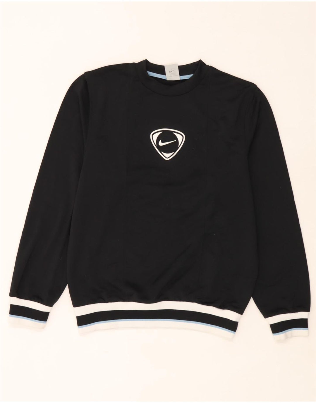 Męski sweter dresowy Nike UK 36/38 Mały czarny poliester z blokami kolorów