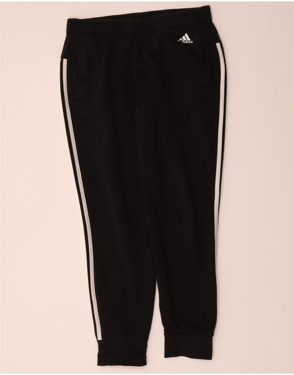 Damskie spodnie dresowe Adidas Joggers UK 12/14 Średnia czarna bawełna