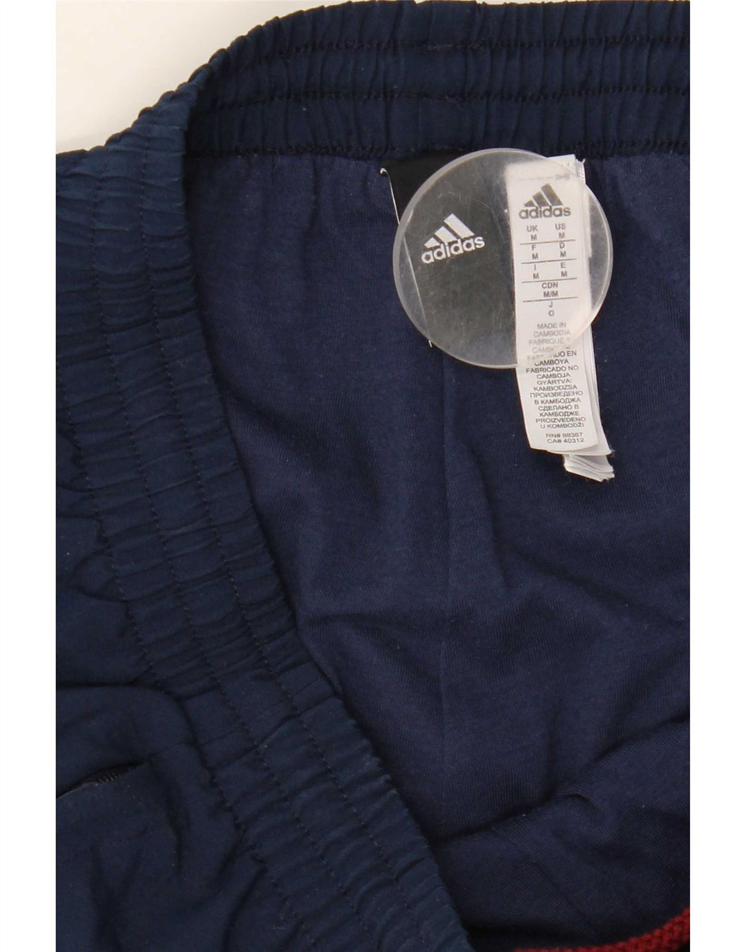 Adidas Męskie spodnie dresowe Joggery Średni granatowy poliester