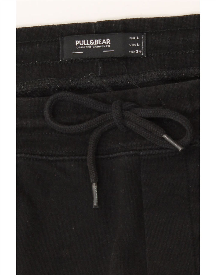 Męskie spodenki sportowe Pull & Bear, duże, czarne