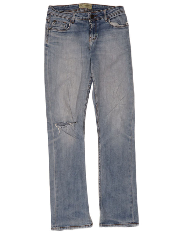 Damskie jeansy Fat Face Bootcut UK 8 Small W28 L30 Niebieskie