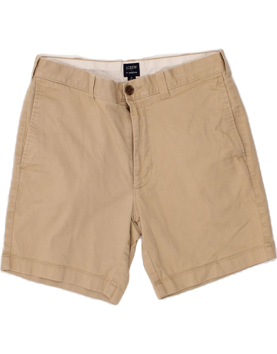 J. CREW Mens Chino Shorts W31 Medium Beige Cotton Vintage J. Crew and Second-Hand J. Crew from Messina Hembry 