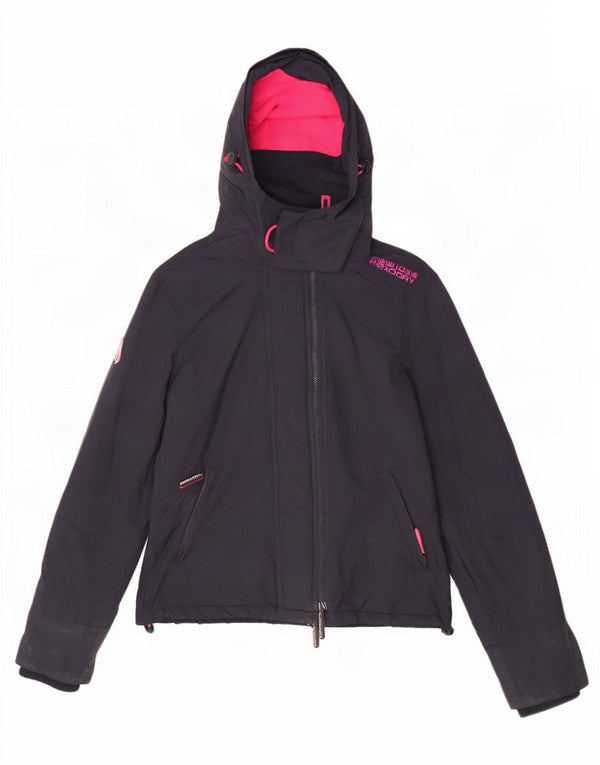 Damska kurtka wiatrówka Superdry UK 12, średni granat