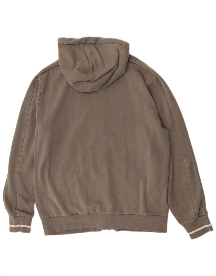 Męski sweter z kapturem i zamkiem błyskawicznym Puma, średniej wielkości bawełna khaki